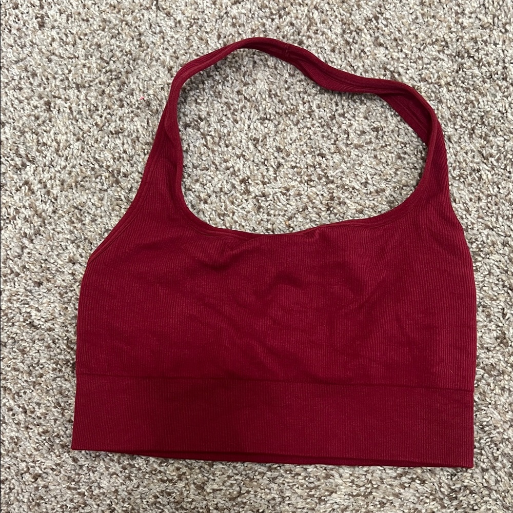 Fabletics Deep Red Sports Bra